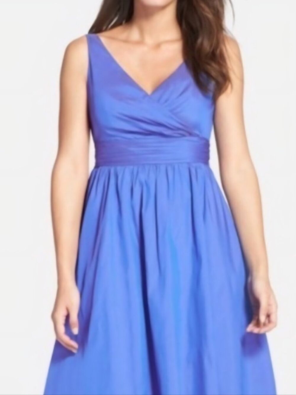 Adrianna Papell Women’s Royal Blue Cocktail Dress Flared Skirt shimmer size 6